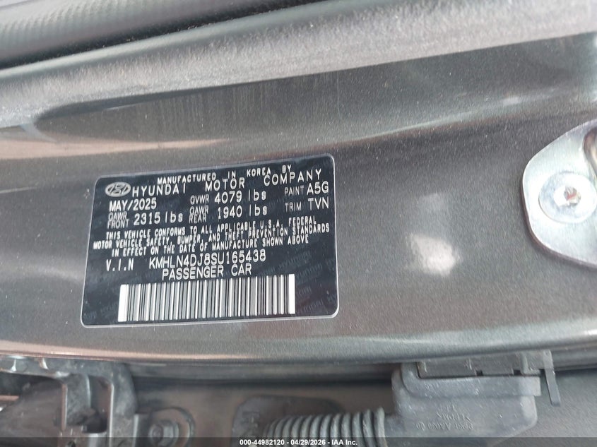 2025 HYUNDAI ELANTRA HYBRID LIMITED — Photo 9