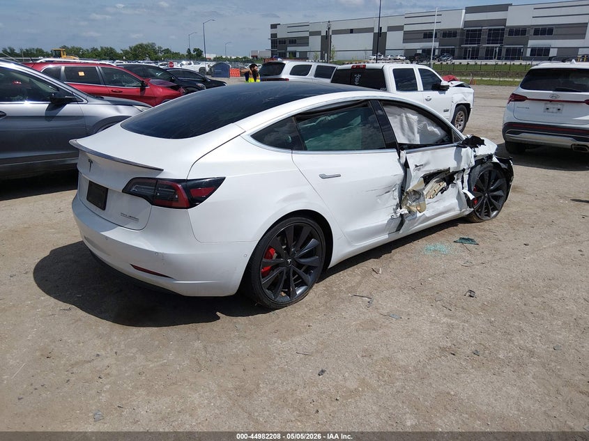 Vin: 5yj3e1ec3lf603196, lot: 45479632, tesla model 3 performance dual motor all-wheel drive 20204