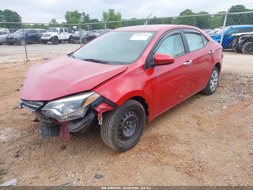 2016 Toyota Corolla Le 2T1BURHE5GC612843 photo 1