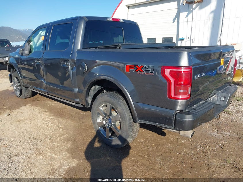 Vin: 1ftew1egxgfd22507, lot: 45480217, ford f-150 lariat 20163
