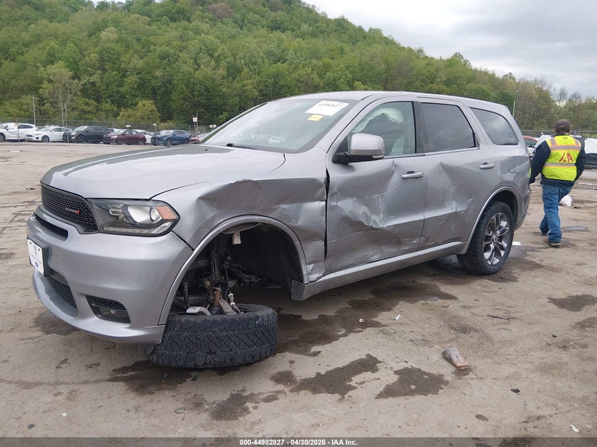 Vin: 1c4rdjdg7kc744012, lot: 45480251, dodge durango gt plus awd 20192