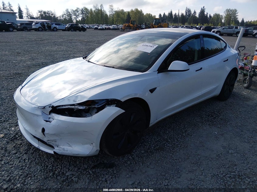 Vin: 5yj3e1eaxsf898519, lot: 45480409, tesla model 3 long range rear-wheel drive/standard rear-wheel drive 20252