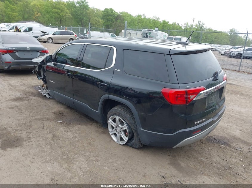 Vin: 1gkknkla1jz180780, lot: 45480595, gmc acadia sle-1 20183