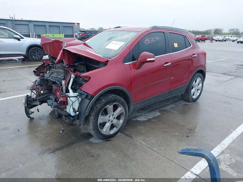 Vin: kl4cjgsb4fb246137, lot: 45480627, buick encore leather 20152