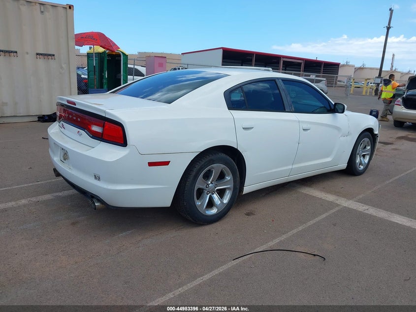 2012 Dodge Charger 3.6 Sxt white Lot 111044983396 Vin 2C3CDXHGXCH131713