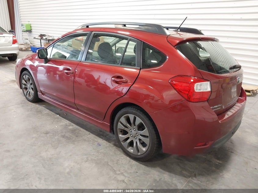 Vin: jf1gpal66e9232448, lot: 45480915, subaru impreza 2.0i sport premium 20143