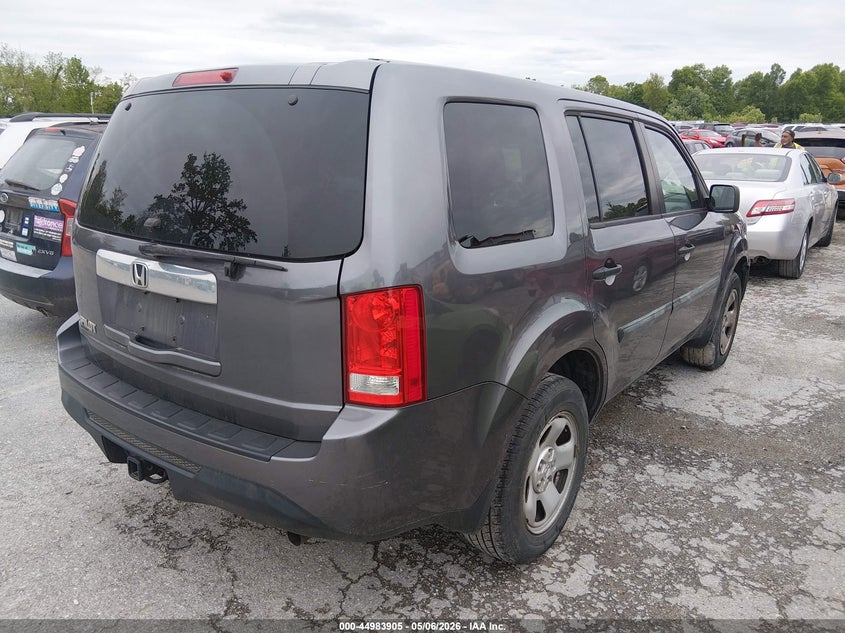 Vin: 5fnyf3h26fb025505, lot: 45481329, honda pilot lx 20154