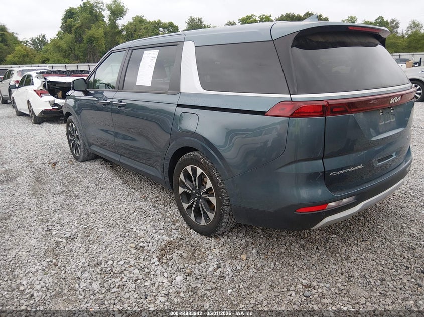 2022 KIA CARNIVAL MPV 3.5L V-6 DI, DOHC, V(VIN: KNDNC5H38N6060010