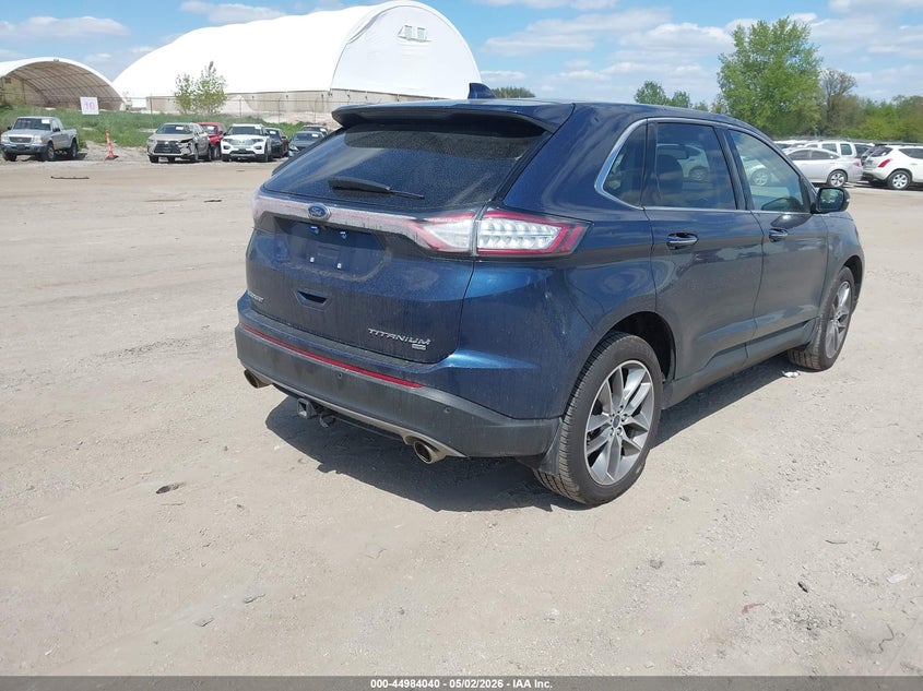 Vin: 2fmpk4k88hbb09704, lot: 45481464, ford edge titanium 20174
