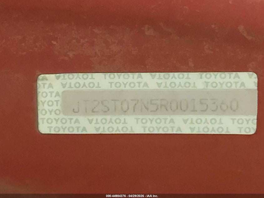 1994 Toyota Celica Gt VIN: JT2ST07N5R0015360 Lot: 44984376