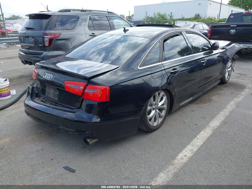 2012 Audi A6 3.0 3.0 Premium Black Lot 111044984760 Vin WAUHGAFC0CN156078