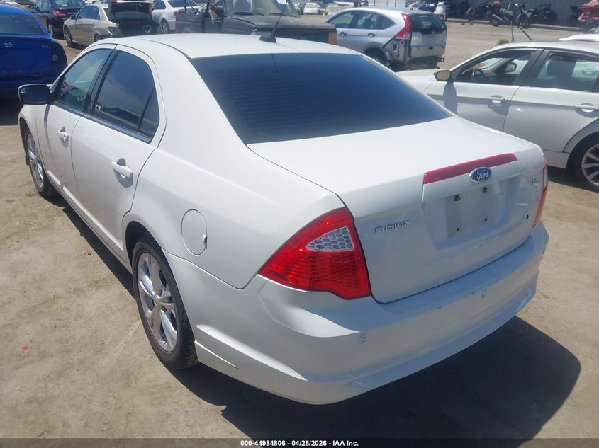 Vin: 3fahp0ha3cr378075, lot: 45482230, ford fusion se 20123