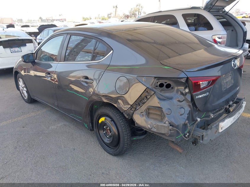 Vin: jm1bm1v76g1300915, lot: 45482480, mazda mazda3 i touring 20163