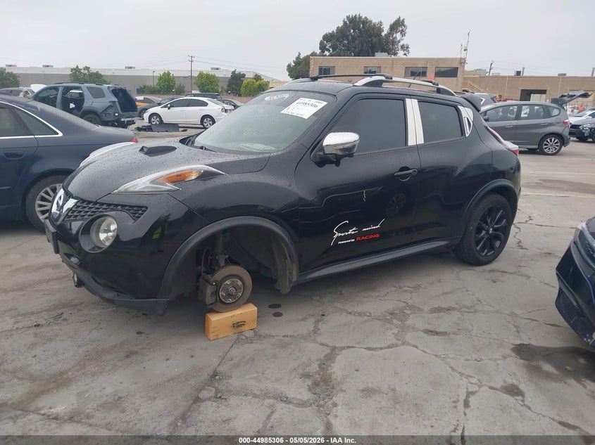 Vin: jn8af5mr8ft506812, lot: 45482730, nissan juke sl 20152