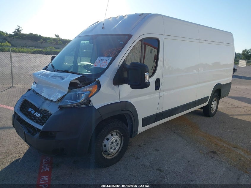 Vin: 3c6urvjg0ke507997, lot: 45482975, ram promaster 3500 cargo van high roof 159 wb ext 20192