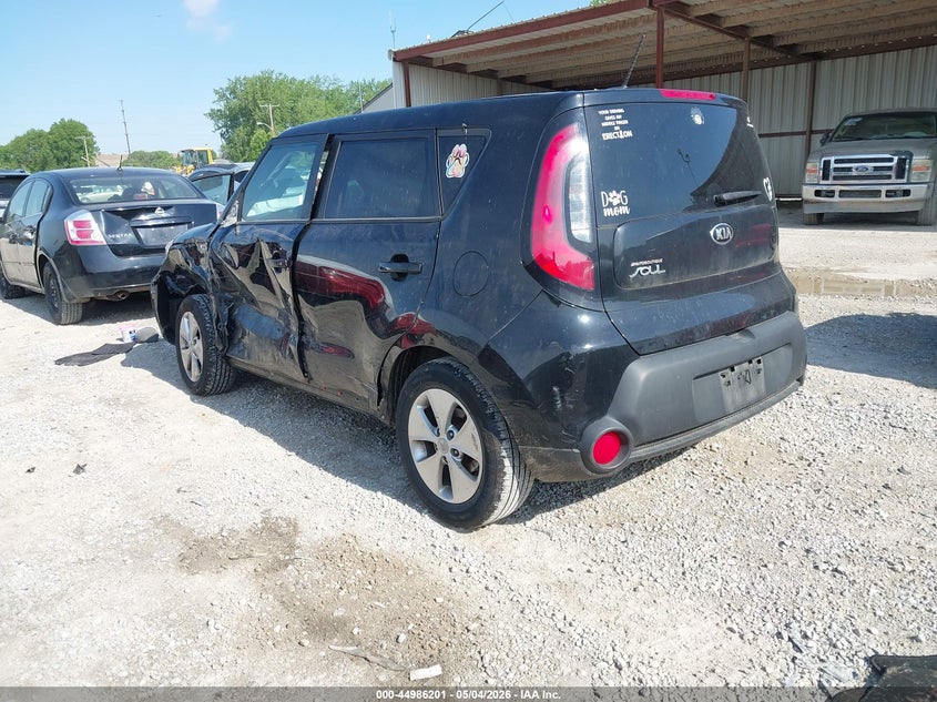 Vin: kndjn2a23g7284405, lot: 45483642, kia soul 20163