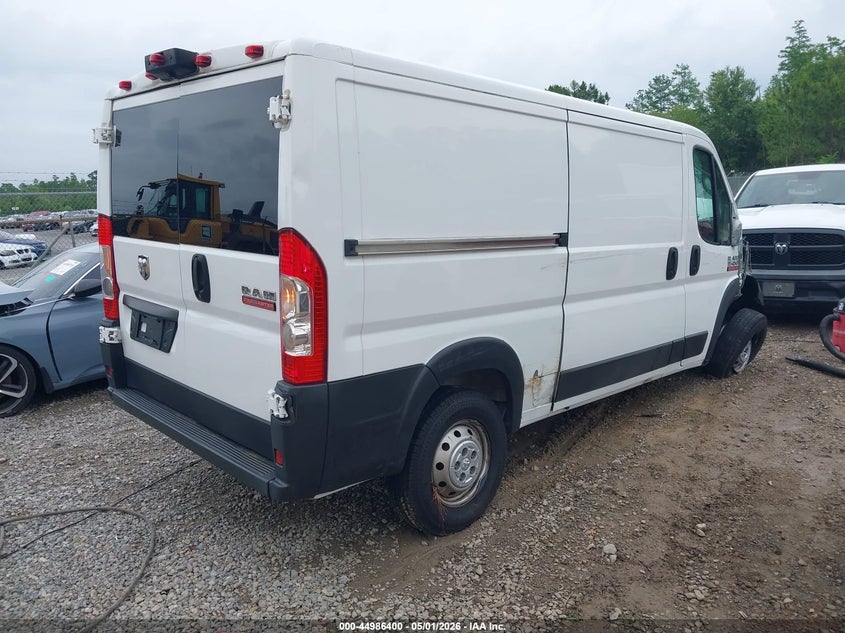 Vin: 3c6trvag2ke526109, lot: 45483841, ram promaster 1500 low roof 136 wb 20194