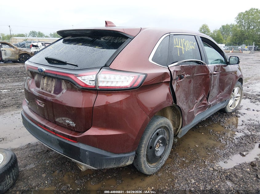 Vin: 2fmpk4j88gbb22906, lot: 45484092, ford edge sel 20164