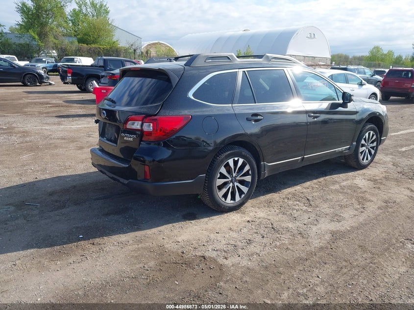 Vin: 4s4bsajc5f3353998, lot: 45484314, subaru outback 2.5i limited 20154