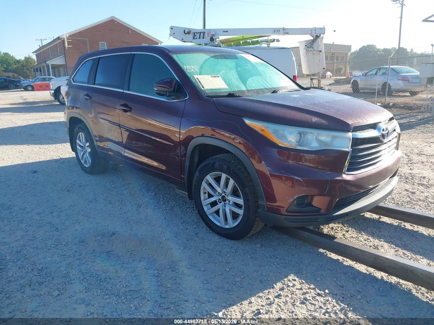 Vin: 5tdzkrfh2es020063, lot: 45485159, toyota highlander le v6 2014 img_1
