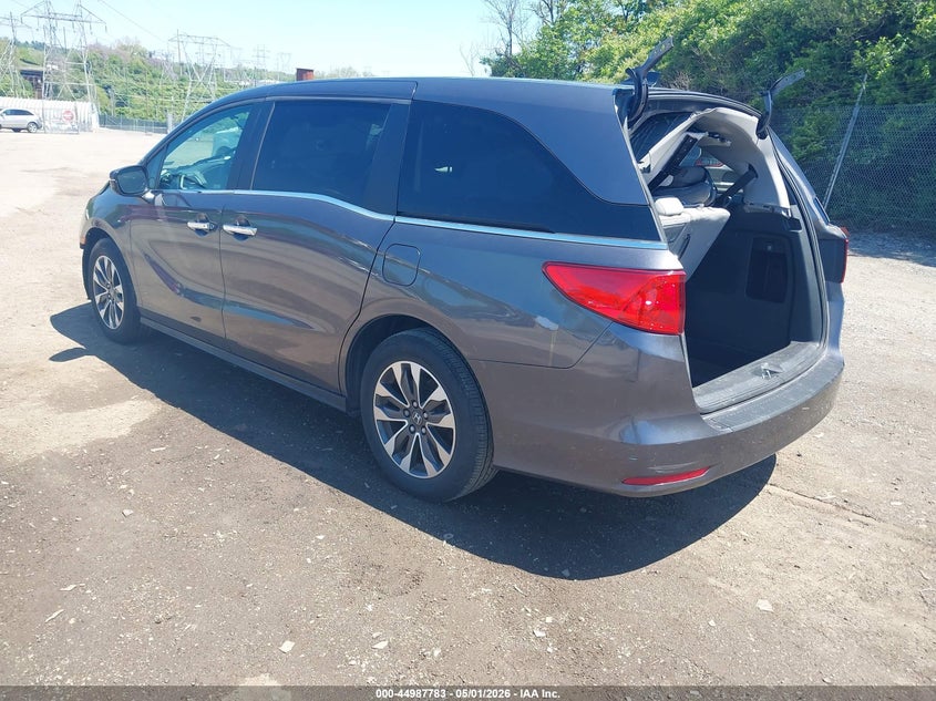 Vin: 5fnrl6h72nb059983, lot: 45485223, honda odyssey ex-l 20223