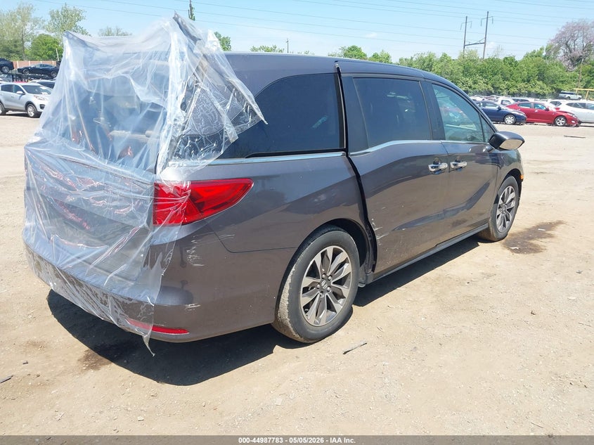 Vin: 5fnrl6h72nb059983, lot: 45485223, honda odyssey ex-l 20224