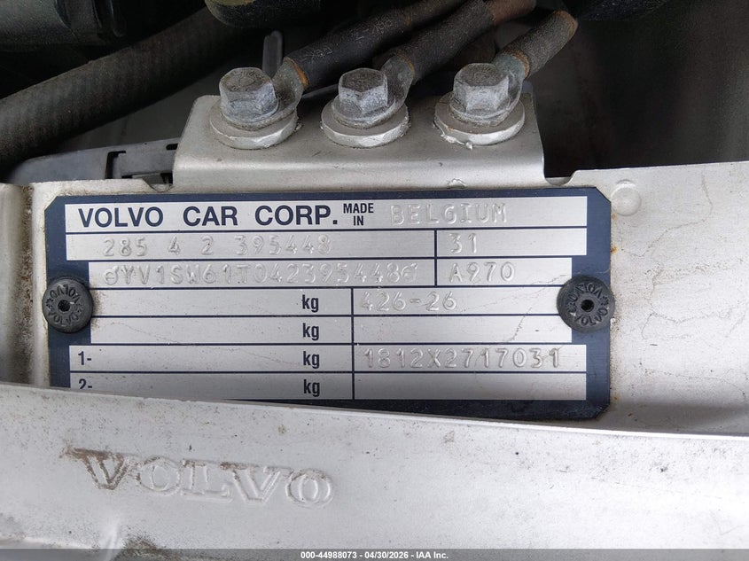 2004 Volvo V70 2.4 VIN: YV1SW61T042395448 Lot: 44988073