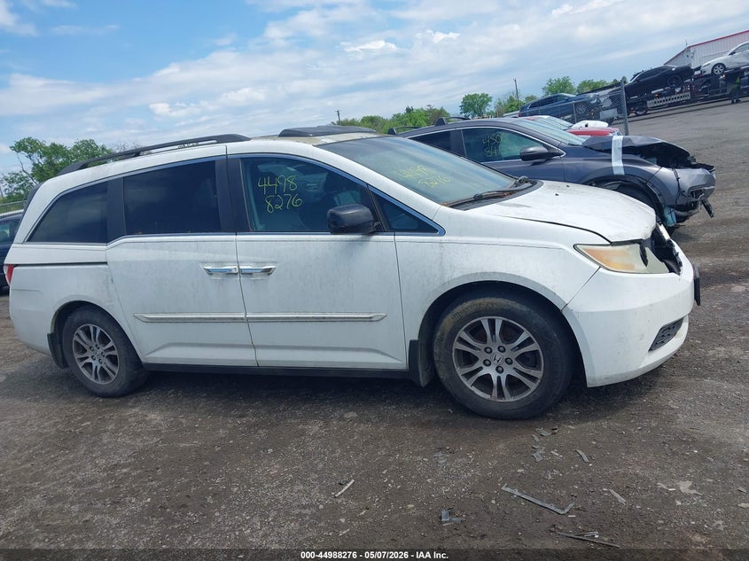 2011 Honda Odyssey 3.5 Ex-L white Lot 111044988276 Vin 5FNRL5H60BB040328