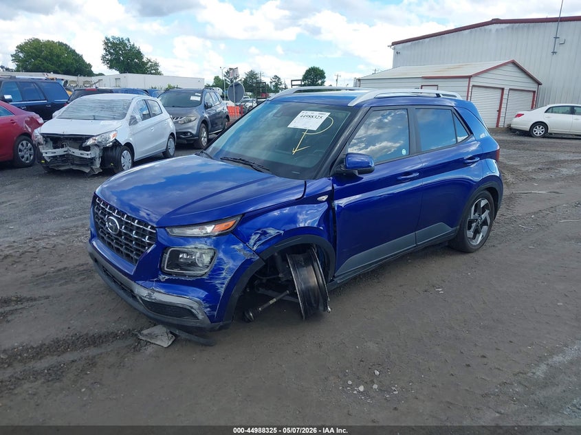 Vin: kmhrc8a39nu207472, lot: 45485766, hyundai venue limited 20222