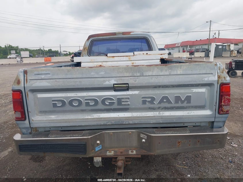 1989 DODGE D/W SERIES COUPE 5.2L V8 FI OHV F