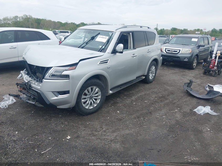Vin: jn8ay2ad5n9676820, lot: 45486261, nissan armada sv 4wd 20222