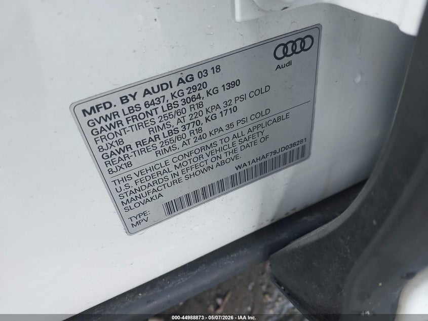 2018 AUDI Q7 2.0T PREMIUM — Photo 8