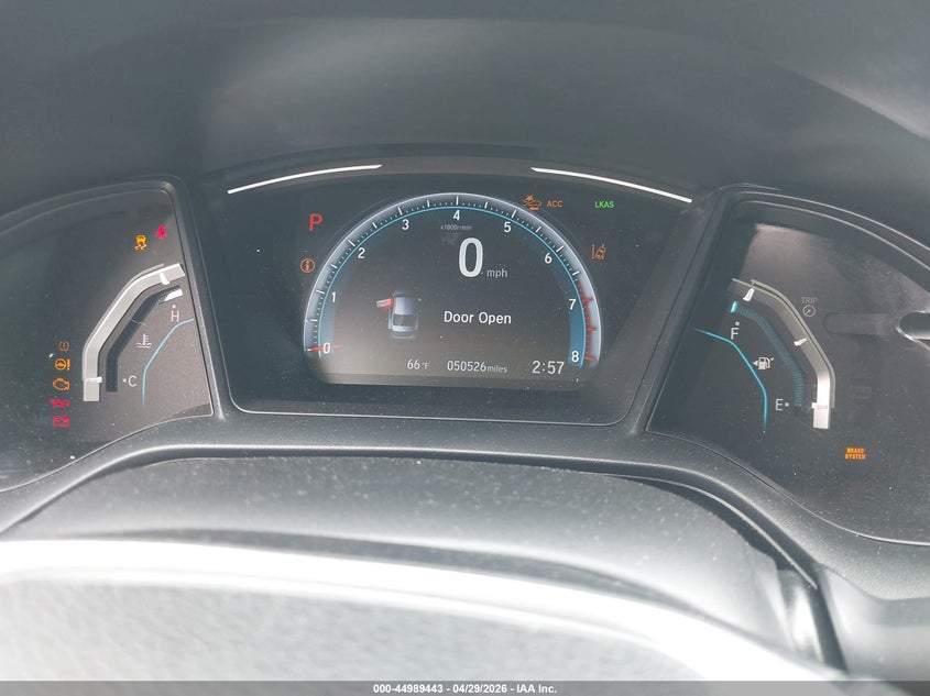 2019 HONDA CIVIC SEDAN 2.0L I-4 DOHC, VVT, 158HP