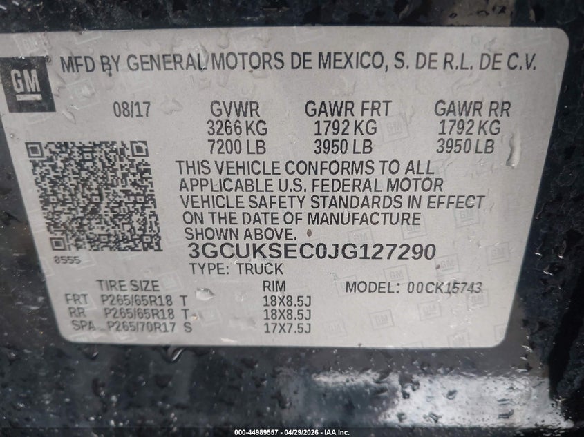 2018 CHEVROLET SILVERADO 1500 2LZ — Photo 9