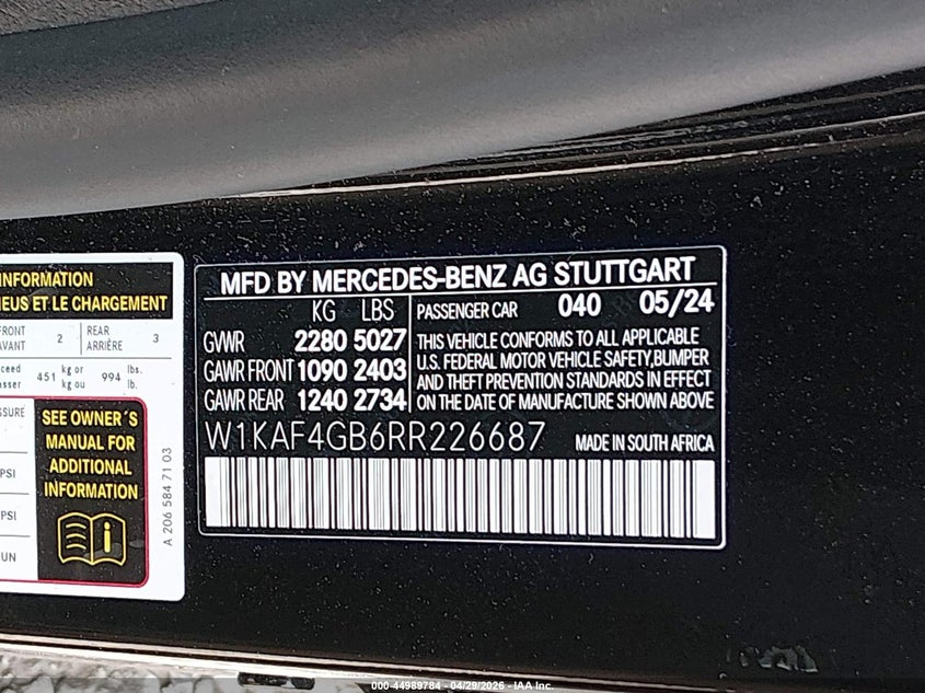 2024 MERCEDES-BENZ C 300 — Photo 9