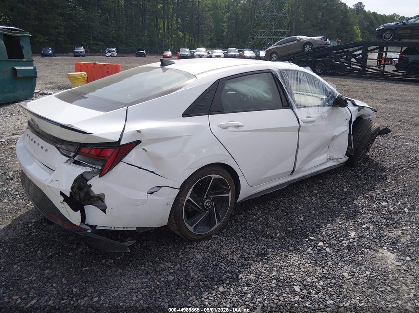 VIN KMHLR4AF8NU370119 2022 HYUNDAI ELANTRA N LINE