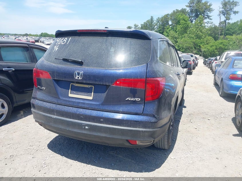 Vin: 5fnyf6h45gb044681, lot: 45487443, honda pilot ex 20164