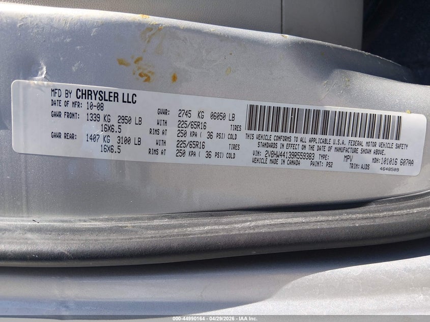 2009 Volkswagen Routan S VIN: 2V8HW44139R559383 Lot: 44990164