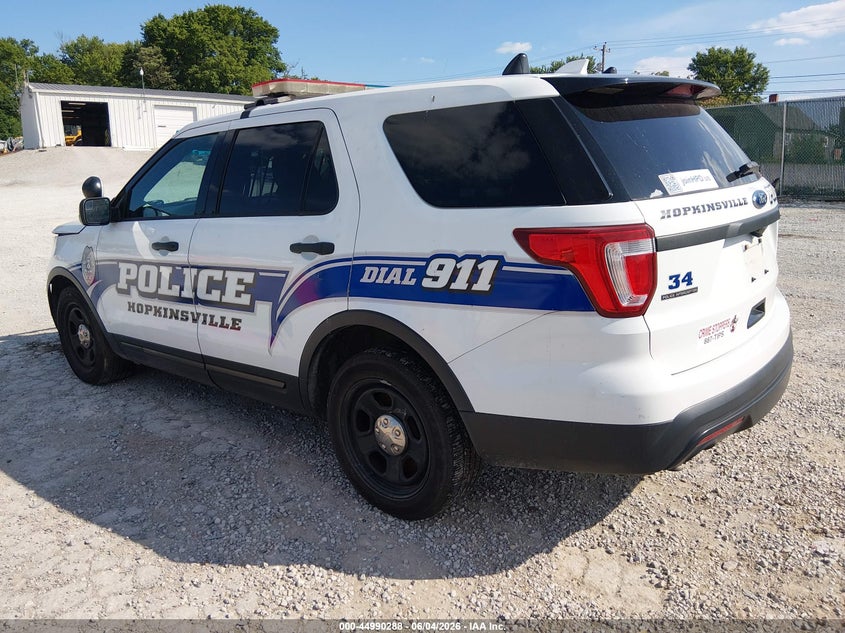 Vin: 1fm5k8ar2hga94764, lot: 45487729, ford utility police interceptor 20173