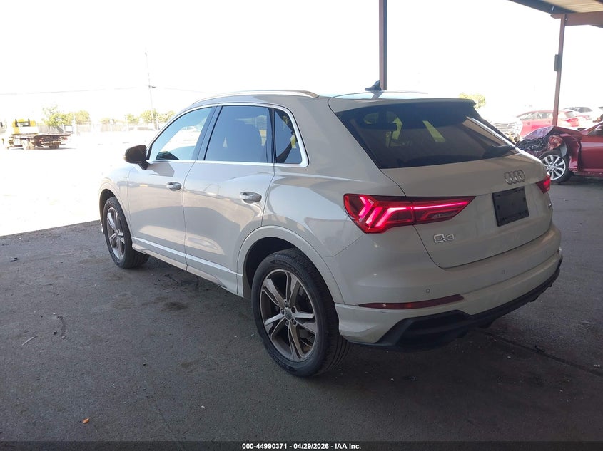 Vin: wa1decf34l1020668, lot: 45487812, audi q3 premium 45 tfsi s line quattro tiptronic 20203
