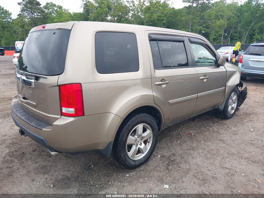 2011 Honda Pilot 3.5 Ex-L gold Lot 111044990392 Vin 5FNYF3H52BB013663
