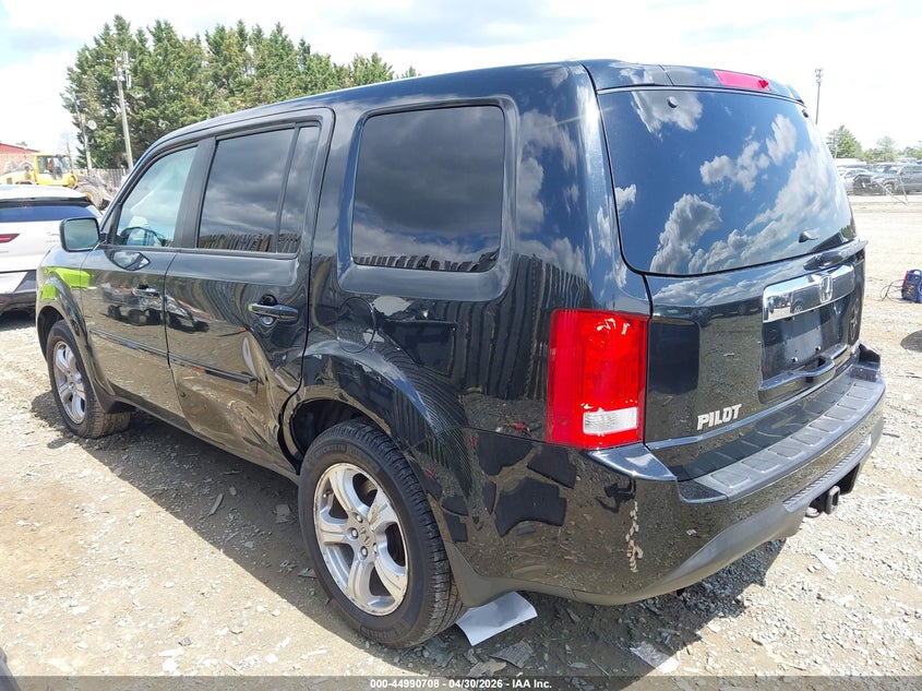2012 Honda Pilot 3.5 Ex-L Black Lot 111044990708 Vin 5FNYF4H77CB082146