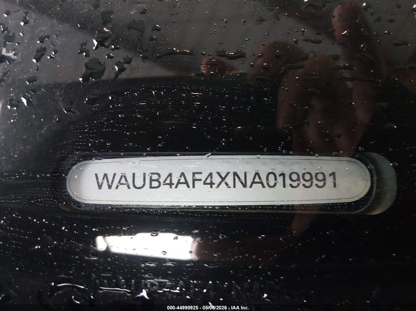 2022 Audi S4 Premium Plus Tfsi Quattro Tiptronic VIN: WAUB4AF4XNA019991 Lot: 44990925