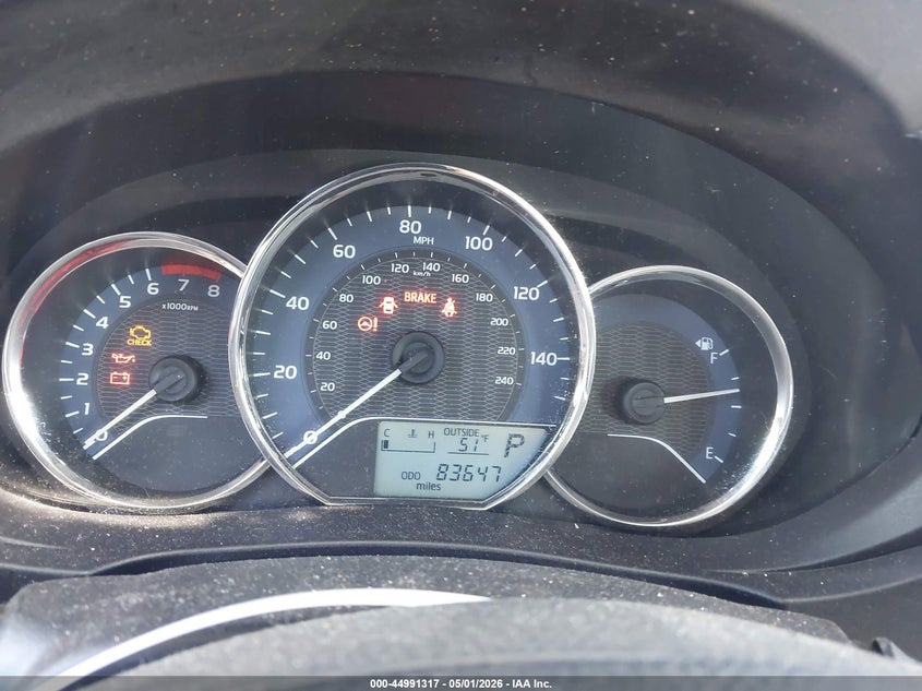 2014 TOYOTA COROLLA SEDAN 1.8L I-4 DOHC, VVT, 132HP