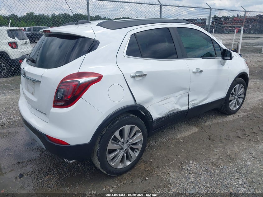 Vin: kl4cjasb0kb776063, lot: 45488892, buick encore fwd preferred 20194