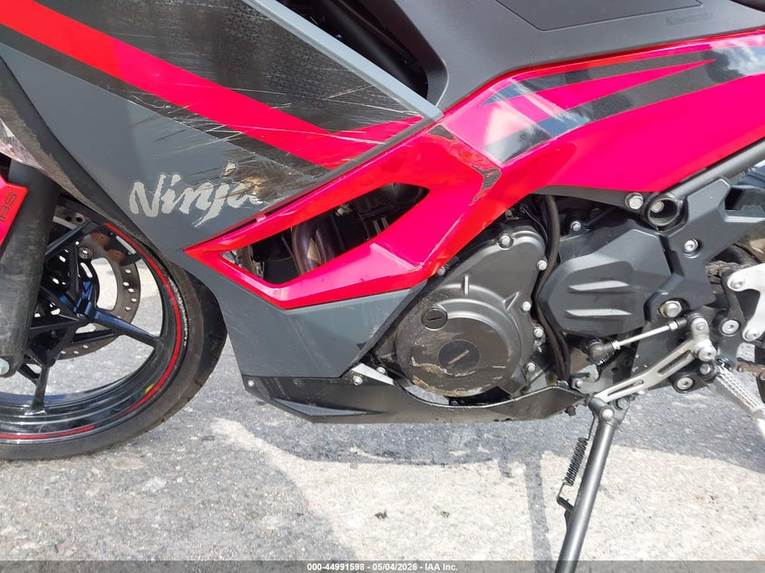 2025 Kawasaki Ex500 VIN: ML5EXGG10SDA66498 Lot: 44991598