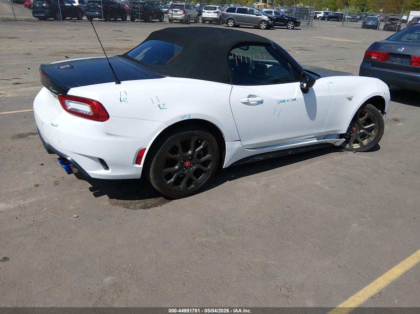 Vin: jc1nfaek3h0112370, lot: 45489222, fiat 124 spider elaborazione abarth 20174