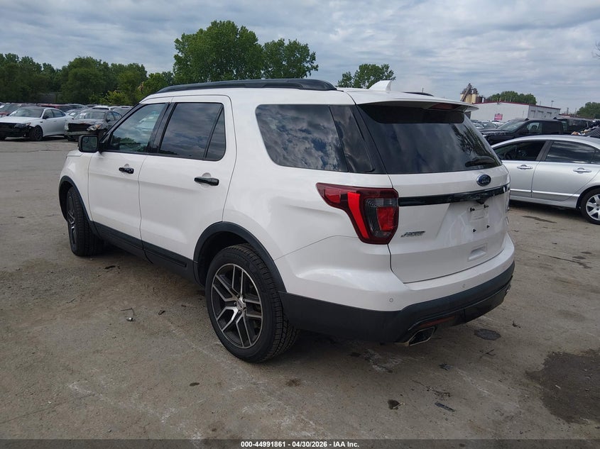 Vin: 1fm5k8gt5ggc11884, lot: 45489302, ford explorer sport 20163