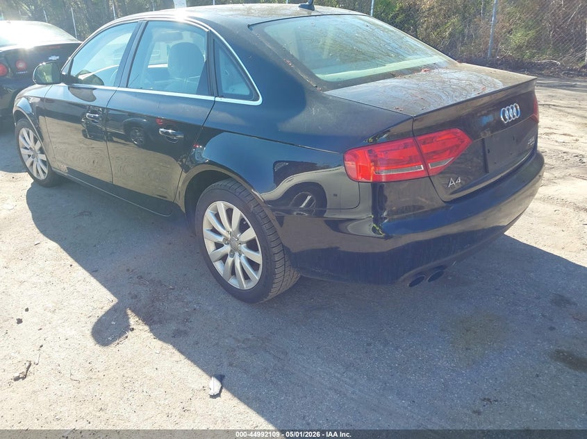 2009 AUDI A4 SEDAN 2.0L I-4 DI, DOHC, VVT, TURBO, 211HP