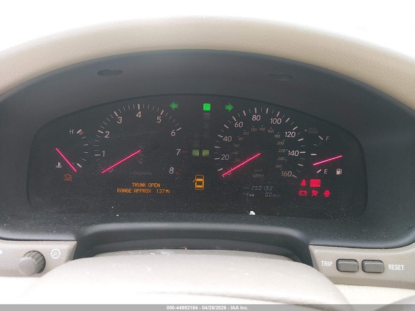 2002 Lexus Ls 430 VIN: JTHBN30F520072507 Lot: 44992194